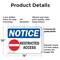 Signmission Restricted Access OSHA Notice Sign, Plastic, 14in W x 10in L, 2PK OS-2PACK-NS-P-1014-L-18072 - alternate 7